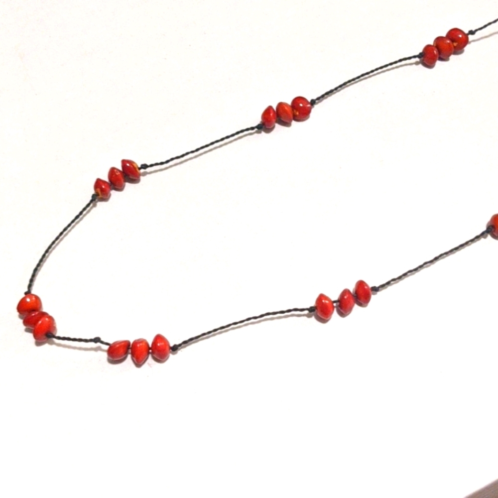 Brazilwood seeds necklace